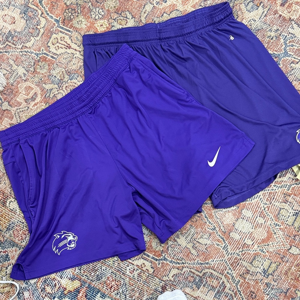 Lot of 4 Workout Shorts. 2 Nike, 1 Badger, 1 Lulu Lemon